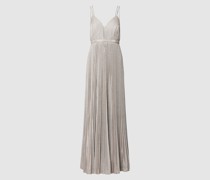 Abendkleid mit Plisseefalten