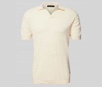 Regular Fit Poloshirt mit V-Ausschnitt Modell 'Braian'