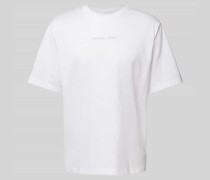 T-Shirt mit Label-Stitching Modell 'VICTORY'