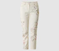 Cropped Jeans mit Stretch-Anteil Modell 'Luino'