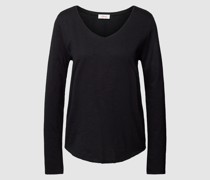 Longsleeve mit V-Ausschnitt