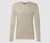 Strickpullover mit Rundhalsausschnitt Modell 'GARSON'