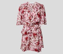 Minikleid mit floralem Muster