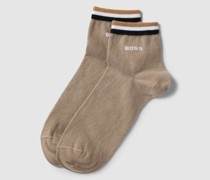 Socken mit Kontraststreifen im 2er-Pack