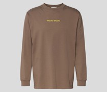 Longsleeve mit Label-Print