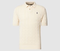 Poloshirt mit kurzer Knopfleiste
