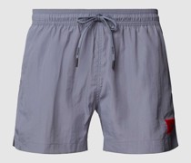 Badehose mit Label-Patch Modell 'Dominica'