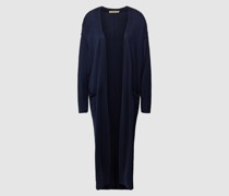 Longcardigan mit Eingrifftaschen und Schalkragen