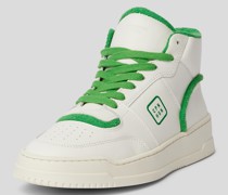 High-Top-Sneaker aus Leder