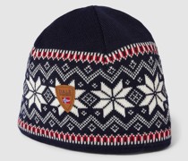 Beanie mit Allover-Muster Modell 'GARMISCH'