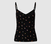 Top mit Allover-Muster Modell 'POINTELLE'