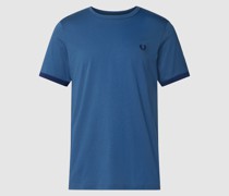 T-Shirt mit Logo-Stitching Modell 'RINGER'