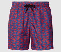 Bermudas mit Allover-Print