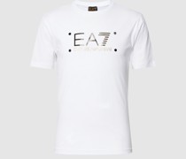 T-Shirt mit Label-Design