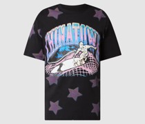T-Shirt mit Allover-Muster Modell 'Ride the wave'