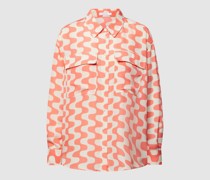 Hemdbluse mit grafischem Muster Modell 'Fridami'