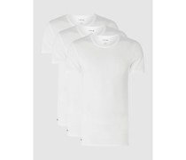 Slim Fit T-Shirt aus Baumwolle im 3er-Pack