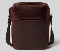 Handtasche aus Leder in unifarbenem Design Modell 'Romano'
