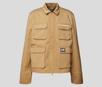 Hemdjacke mit Label-Detail