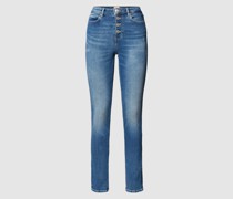 Jeans im 5-Pocket-Design Modell 'EXPOSED BUTTON'