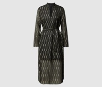 Midikleid mit Bindegürtel