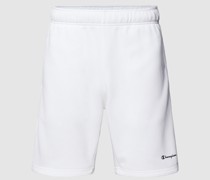 Sweatshorts mit Label-Print