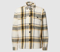 Overshirt mit Tartan-Karo Modell 'LETO'