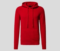 Hoodie in Strick-Optik