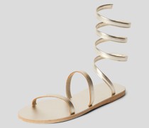 Sandalen in Glanz-Optik