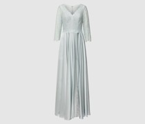 Abendkleid mit Spitzenbesatz