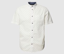 Regular Fit Freizeithemd mit Allover-Muster
