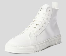 High-Top-Sneaker mit Label-Print