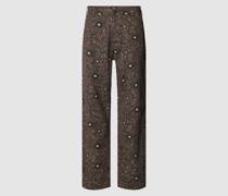 Stoffhose mit Allover-Muster Modell 'ELLIS'