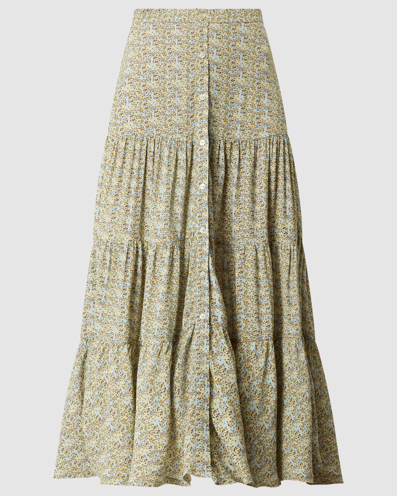 Scotch&Soda Damen Maxirock aus Viskose