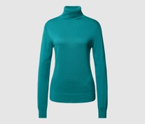 Rollkragenpullover in Melange-Optik