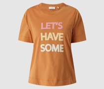 T-Shirt mit Message-Print