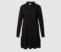 Knielanges Kleid mit Umlegekragen Modell 'MOROSE'