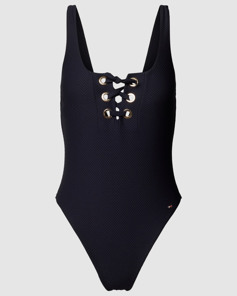 Tommy Hilfiger Damen Badeanzug mit Schnürung Modell 'ONE PIECE'