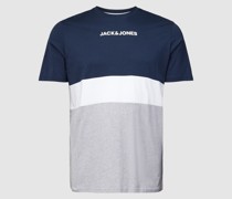 PLUS SIZE T-Shirt im Colour-Blocking-Design Modell 'EREID'