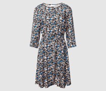 Minikleid aus Viskose mit Stoffgürtel Modell 'CELINA'