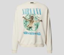 Sweatshirt mit Motiv-Print