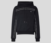 Hoodie mit Label-Detail