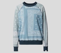 Sweatshirt mit Paisley-Dessin