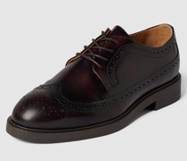 Derby-Schuhe aus echtem Leder mit Lochmuster Modell 'BLAKE'