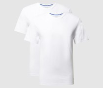 T-Shirt aus Baumwolle im 2er-Pack - nahtlos