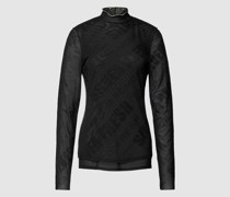 Longsleeve mit Allover-Muster