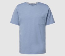 T-Shirt mit Brusttasche Modell 'SLUB YARN'