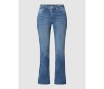 Flared Cut High Rise Jeans mit Stretch-Anteil Modell 'Maria'