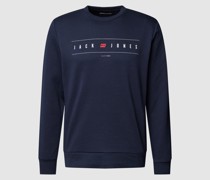 Sweatshirt mit Logo-Print Modell 'JJFLAG SWEAT CREW NECK'