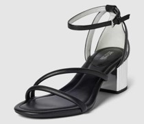 Sandalette aus Leder mit Blockabsatz Modell 'PORTER'